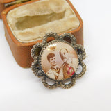 Charles Horner Sterling Silver King Edward VII Coronation Brooch 1901 Chester