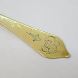 Queen Anne Britannia Silver Gilded Dog-Nose Teaspoon Antique 1702 London