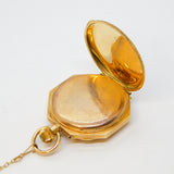 Victorian 14ct Gold Cased & Enamel Ladies Pocket Watch Antique c1890