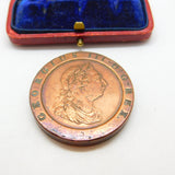 King George III 'Cartwheel' Two-Pence Coin Fine-Very Fine Antique 1797 Antique