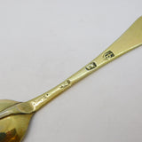 Queen Anne Britannia Silver Gilded Dog-Nose Teaspoon Antique 1702 London