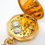 Victorian 14ct Gold Cased & Enamel Ladies Pocket Watch Antique c1890