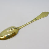 Queen Anne Britannia Silver Gilded Dog-Nose Teaspoon Antique 1702 London