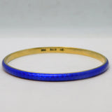 Marius Hammer Norwegian .930 Silver & Enamel Bangle Bracelet Antique c1920s