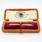 Indian Victorian Boxed 15ct Gold Shrapnel Set Survivors Brooch Antique c1880