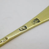 Queen Anne Britannia Silver Gilded Dog-Nose Teaspoon Antique 1702 London