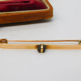 Indian Victorian Boxed 15ct Gold Shrapnel Set Survivors Brooch Antique c1880