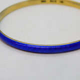 Marius Hammer Norwegian .930 Silver & Enamel Bangle Bracelet Antique c1920s
