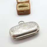 Edwardian Sterling Silver Ivy Leaf Double Sovereign Case 1904 Chester Antique