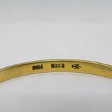 Marius Hammer Norwegian .930 Silver & Enamel Bangle Bracelet Antique c1920s