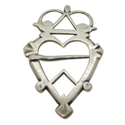 Banff Scottish Provincial George II Sterling Silver Luckenbooth Brooch Antique c1750