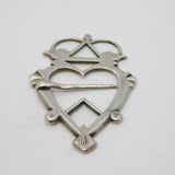 Banff Scottish Provincial George II Sterling Silver Luckenbooth Brooch Antique c1750