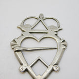 Banff Scottish Provincial George II Sterling Silver Luckenbooth Brooch Antique c1750