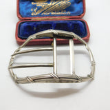 Georgian Large Sterling Silver Belt Buckle Antique 1797 London Walter Brind