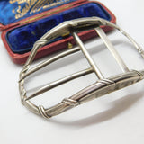 Georgian Large Sterling Silver Belt Buckle Antique 1797 London Walter Brind