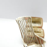 Edwardian Sterling Silver Dolls House Rocking Chair Miniature 1905 Sheffield