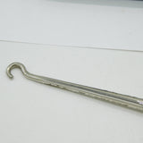 Victorian Boxed Sterling Silver & Steel Leopard Button Hook, Shoe Horn Set 1898 Birmingham