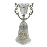 Victorian Large Sterling Silver Marriage Wager Cup Antique 1888 London