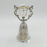 Victorian Large Sterling Silver Marriage Wager Cup Antique 1888 London