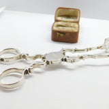 Georgian Sterling Silver Bright Cut Sugar Nips Shell Bowls c1820 Antique London