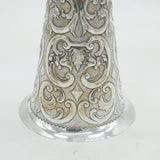 Victorian Large Sterling Silver Marriage Wager Cup Antique 1888 London