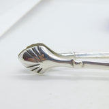 Victorian Sterling Silver Shell Bowl Sugar Nips Antique 1901 Sheffield
