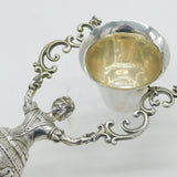 Victorian Large Sterling Silver Marriage Wager Cup Antique 1888 London