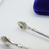 Victorian Sterling Silver Shell Bowl Sugar Nips Antique 1901 Sheffield