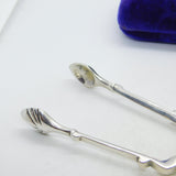 Victorian Sterling Silver Shell Bowl Sugar Nips Antique 1901 Sheffield
