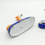 Victorian Pair of Staffordshire Greyhound Dog Pen Holders Antique c1840 AF