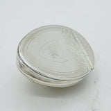 George III Sterling Silver Mounted Cowrie Shell Snuff Box Antique c1760s