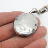 Victorian Sterling Silver Aesthetic Collar Locket Necklace 1882 Antique Chester
