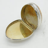 George III Sterling Silver Mounted Cowrie Shell Snuff Box Antique c1760s