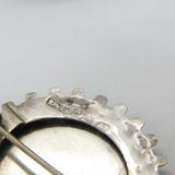Victorian Sterling Silver View of Windsor Sweetheart Brooch 1884 Antique
