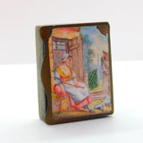 Georgian Bilston Enamel & Base Metal Erotic Scene Vesta Case c1820 Antique AF
