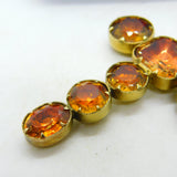Victorian 15ct Yellow Gold Faceted Citrine Large Cross Pendant Antique c1840