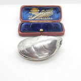 Novelty Sterling Silver Ornament in Marine Mussel Form 1976 Birmingham