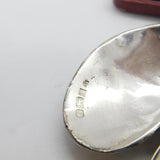 Novelty Sterling Silver Ornament in Marine Mussel Form 1976 Birmingham