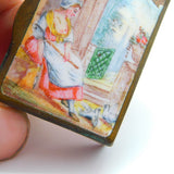 Georgian Bilston Enamel & Base Metal Erotic Scene Vesta Case c1820 Antique AF