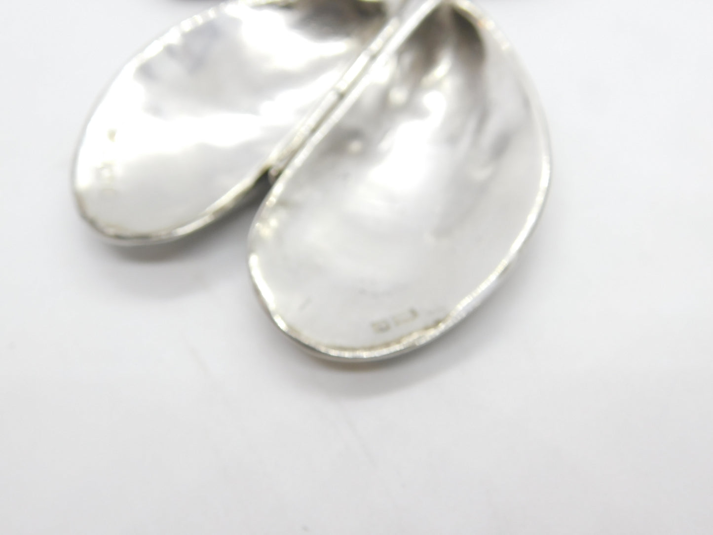 Novelty Sterling Silver Ornament in Marine Mussel Form 1976 Birmingham