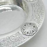 Liberty & Co. Art Deco Sterling Silver Floral Pattern Dish or Bowl Antique 1928 Birmingham