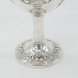 Large Sterling Silver Golf Sporting Trophy 1918 Birmingham Floral Bow Patterns