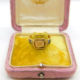 Victorian 18ct Gold, Black Enamel 'In Memory Of' Mourning Ring c1860 London