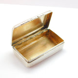 Georgian Sterling Silver Lined Snuff Box 1831 Birmingham Antique Thomas Spicer