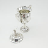 Large Sterling Silver Golf Sporting Trophy 1918 Birmingham Floral Bow Patterns
