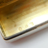 Georgian Sterling Silver Lined Snuff Box 1831 Birmingham Antique Thomas Spicer