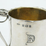 Arts & Crafts Sterling Silver Planished Cream Jug Antique 1905 Birmingham