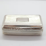 Georgian Sterling Silver Lined Snuff Box 1831 Birmingham Antique Thomas Spicer