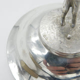 Large Sterling Silver Golf Sporting Trophy 1918 Birmingham Floral Bow Patterns