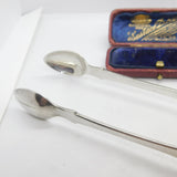 Victorian Irish Sterling Silver Harp Pattern Sugar Tongs 1855 Dublin Antique